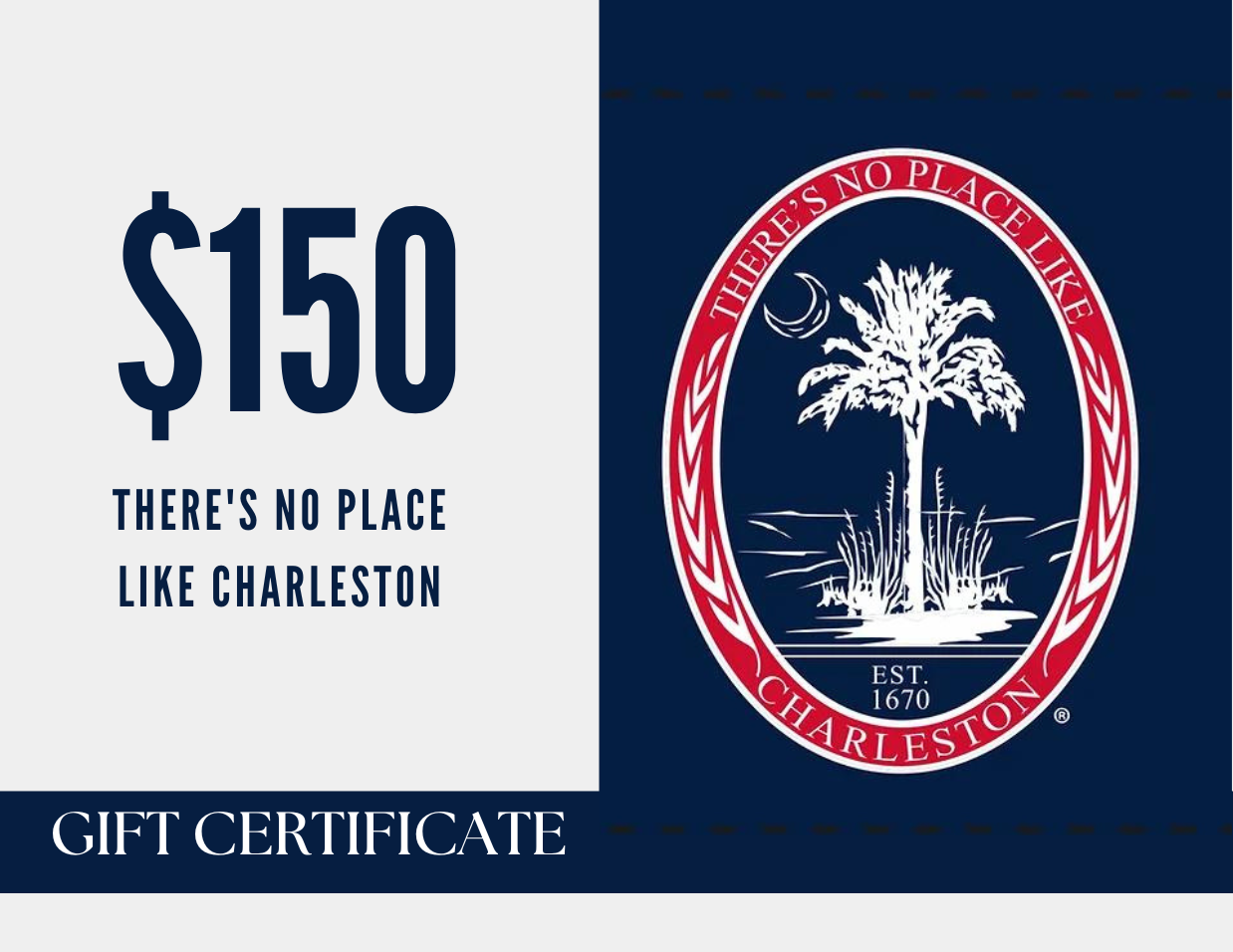 There's No Place Like Charleston E-Gift Card
